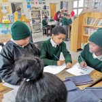 Learners doing homework