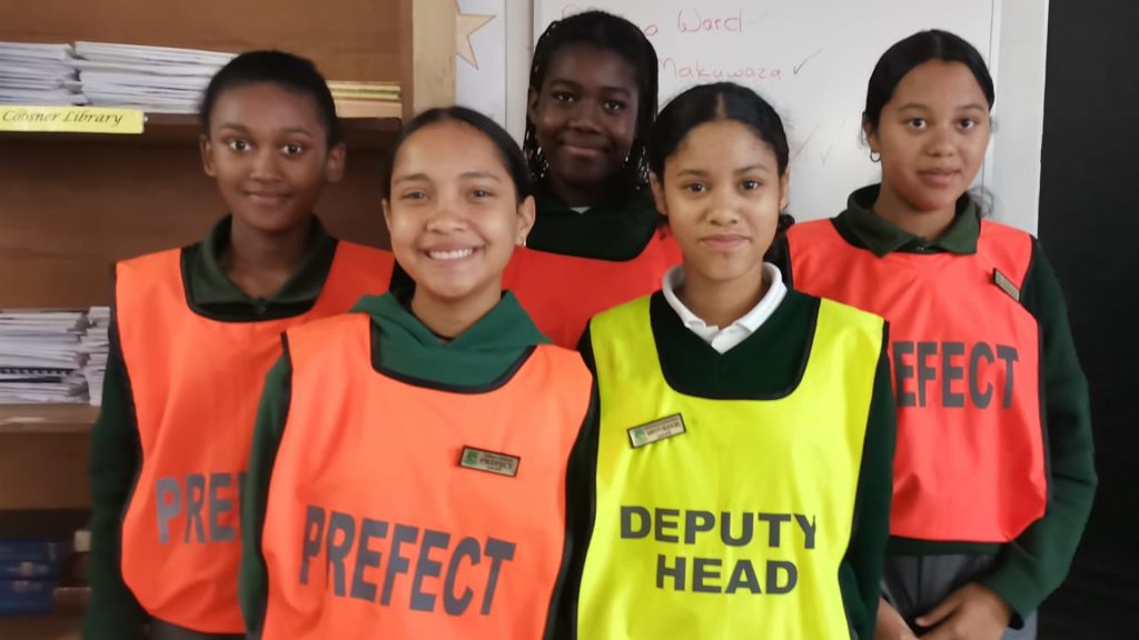 Some of the learners who have chosen to participate in the Phendulani Literacy Quiz.