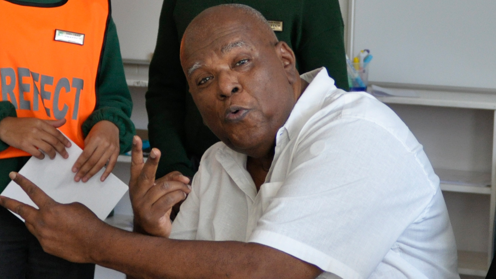 Professor Jonathan Jansen inspires the staff